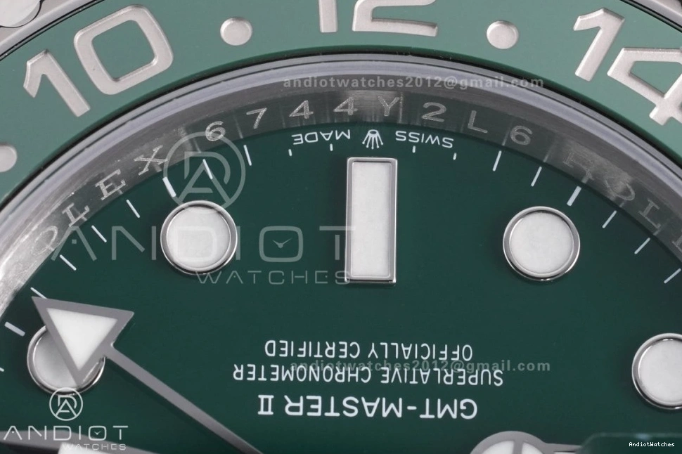 126729 GMT-Master Bracelet Oyster On Sprite 1:1 884 V3 Dial Best ZipUp Green Edition SS II 904L DD VSF VTNR 0731